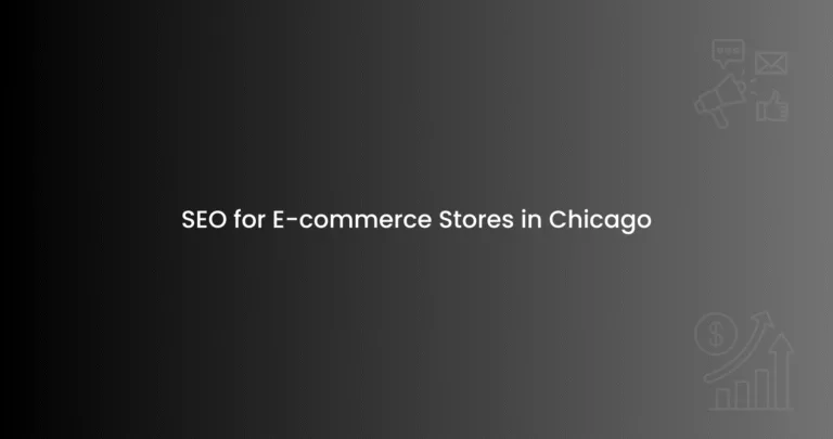SEO for E-commerce Stores in Chicago